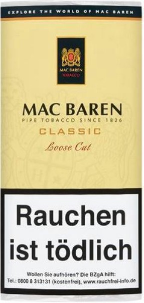 Mac Baren Classic Loose Cut (Vanilla Cream) Pfeifentabak